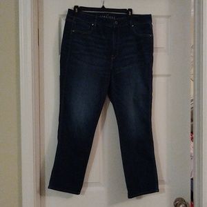 Whbm straight crop denim- Like New- size 14 average length